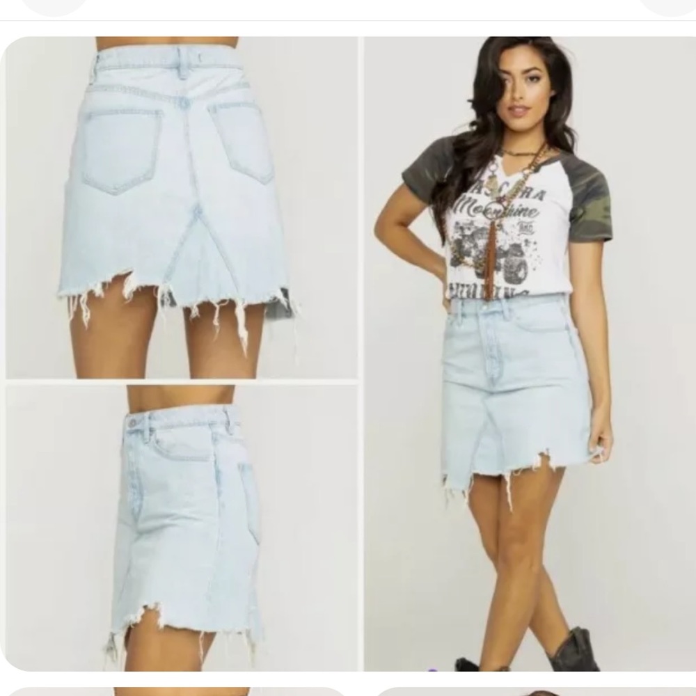 NWT Free People Denim Skirt Sz 29